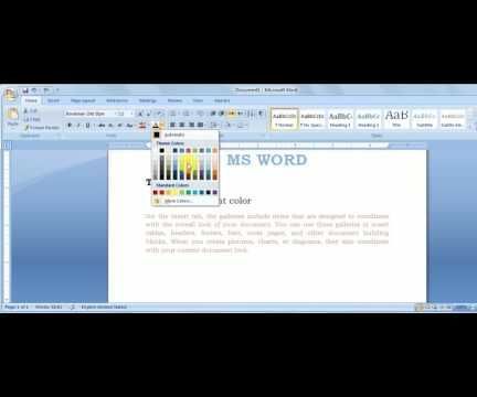 How to Set Text Highlight and Font Color in Microsoft Word
