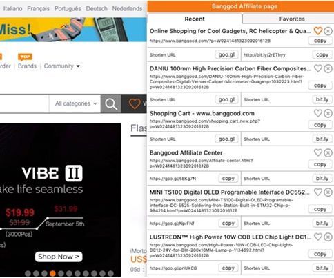 Generate Banggood Affiliate (Referral) Links Easier Than Ever