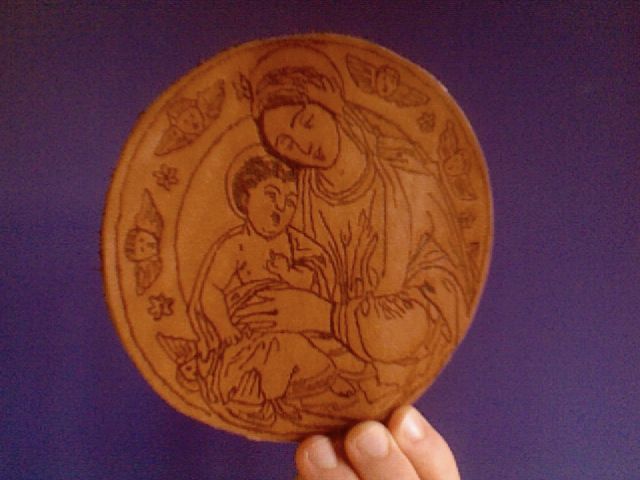 Leather Burned Coasters