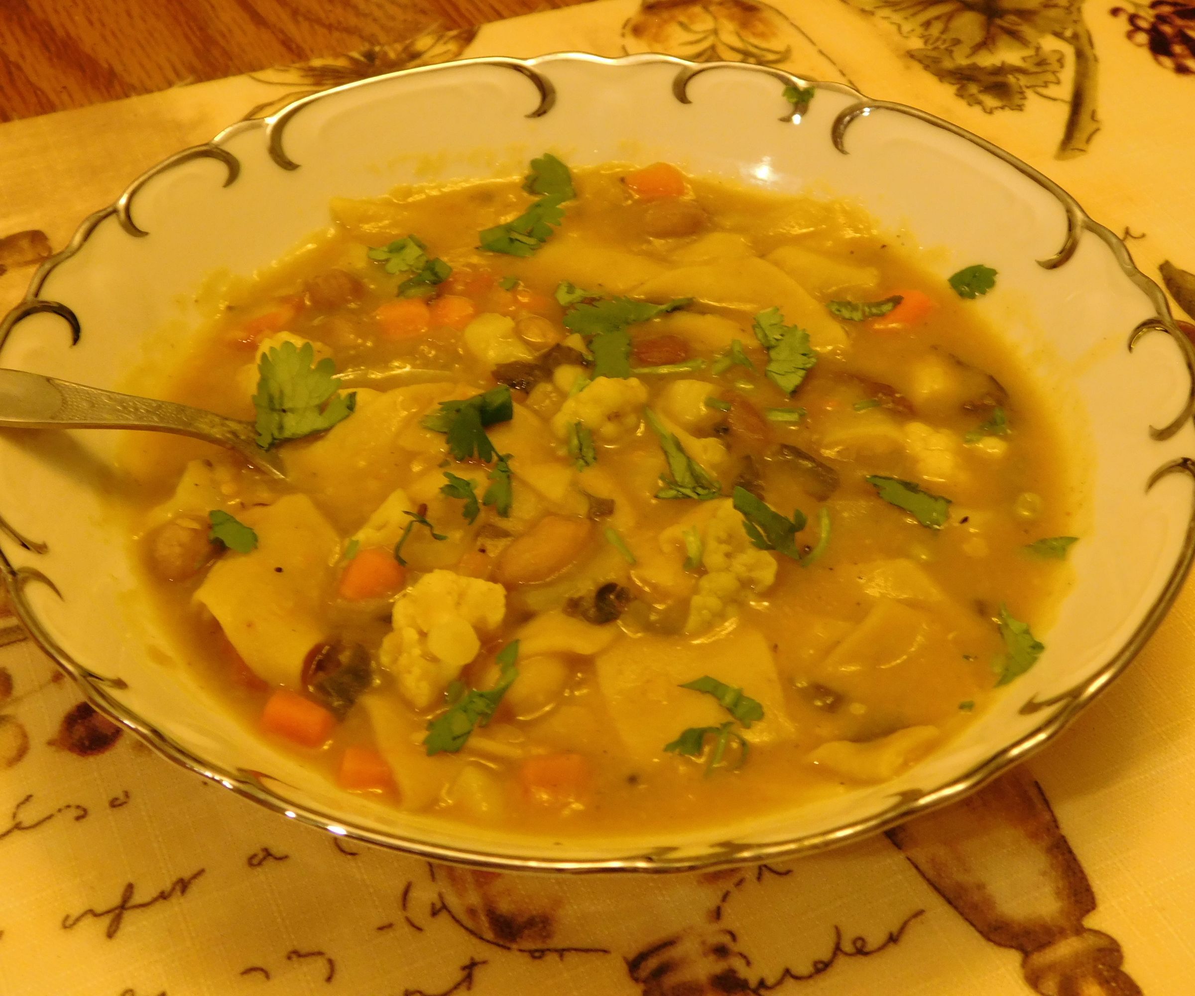 Diamond Pasta in Indian Gravy