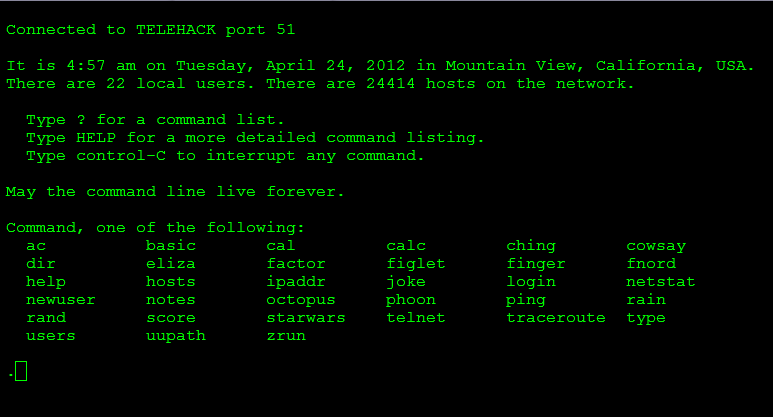 Internet: The Old Way