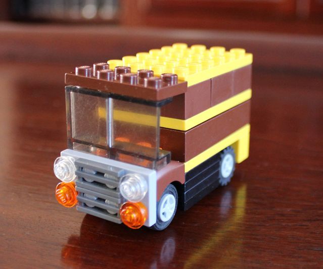 How to Build a UPS Truck Using LEGO