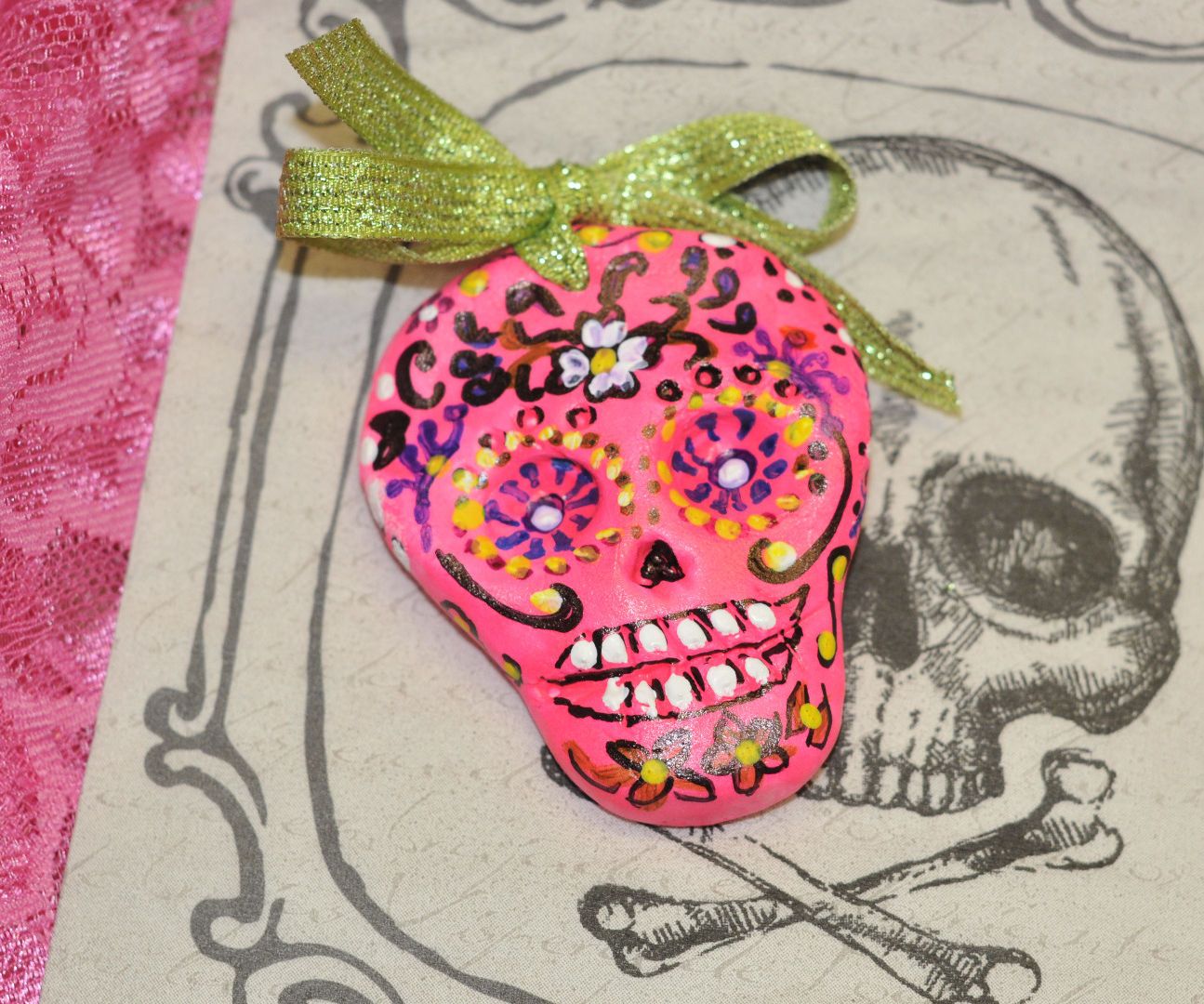 Glow in the Dark Sugar Skull