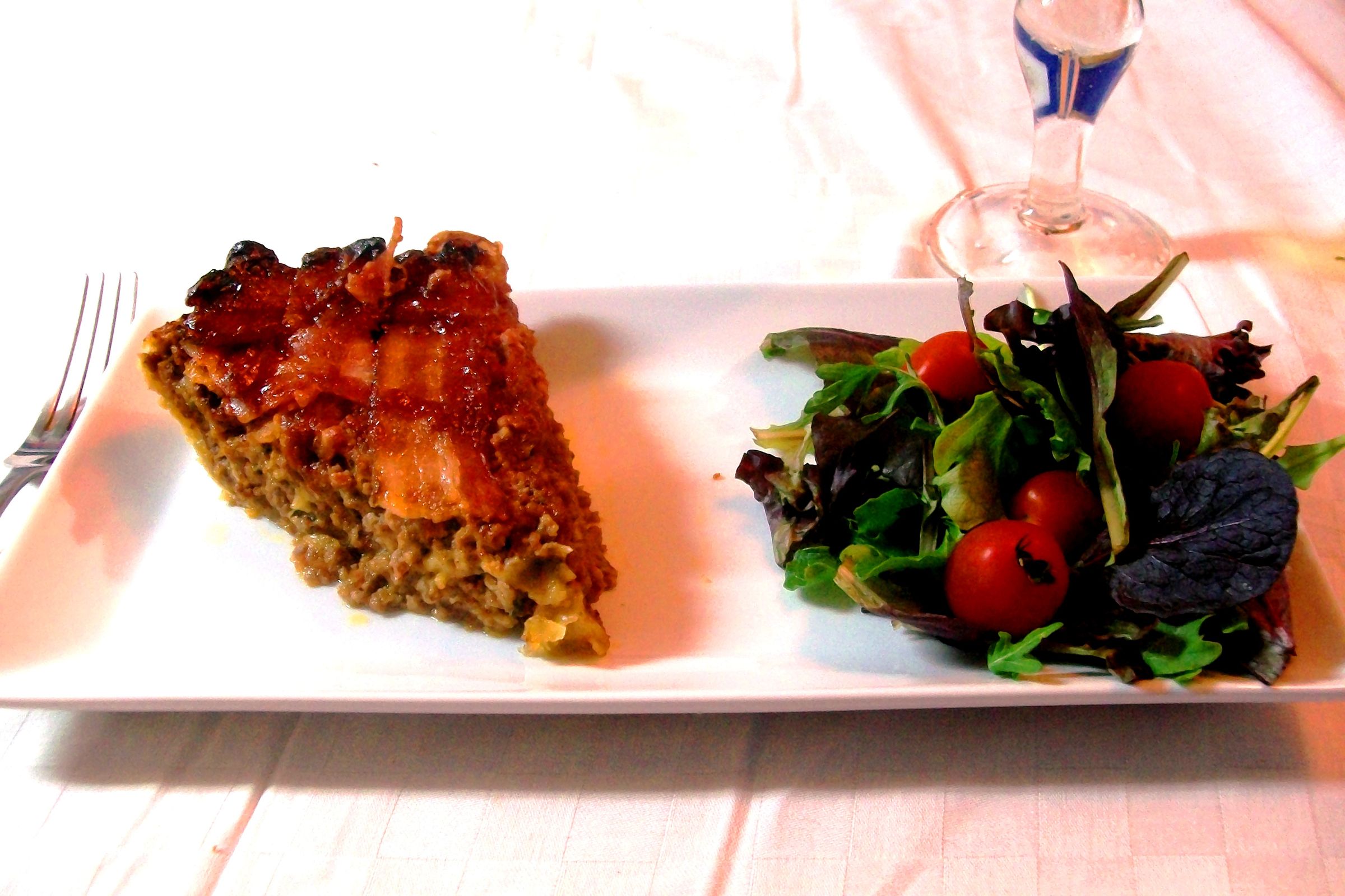 Paradise by the Oven Light (A Savory Meatloaf Pie Topped With a Bacon Lattice)
