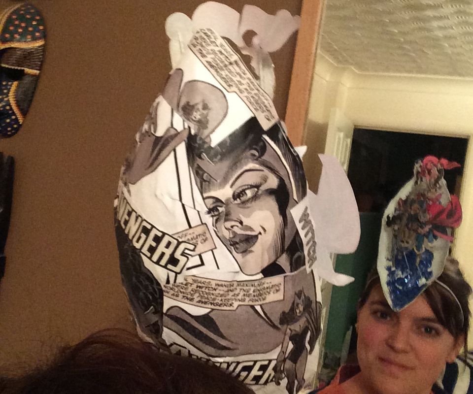 Paper Mache 3d Hat (Scarlet Witch)