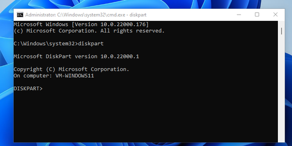 Run Diskpart  Command
