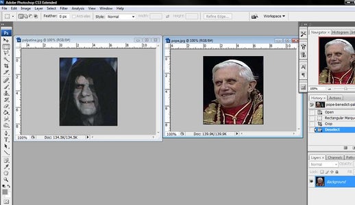 Open Up the Images in Photoshop.