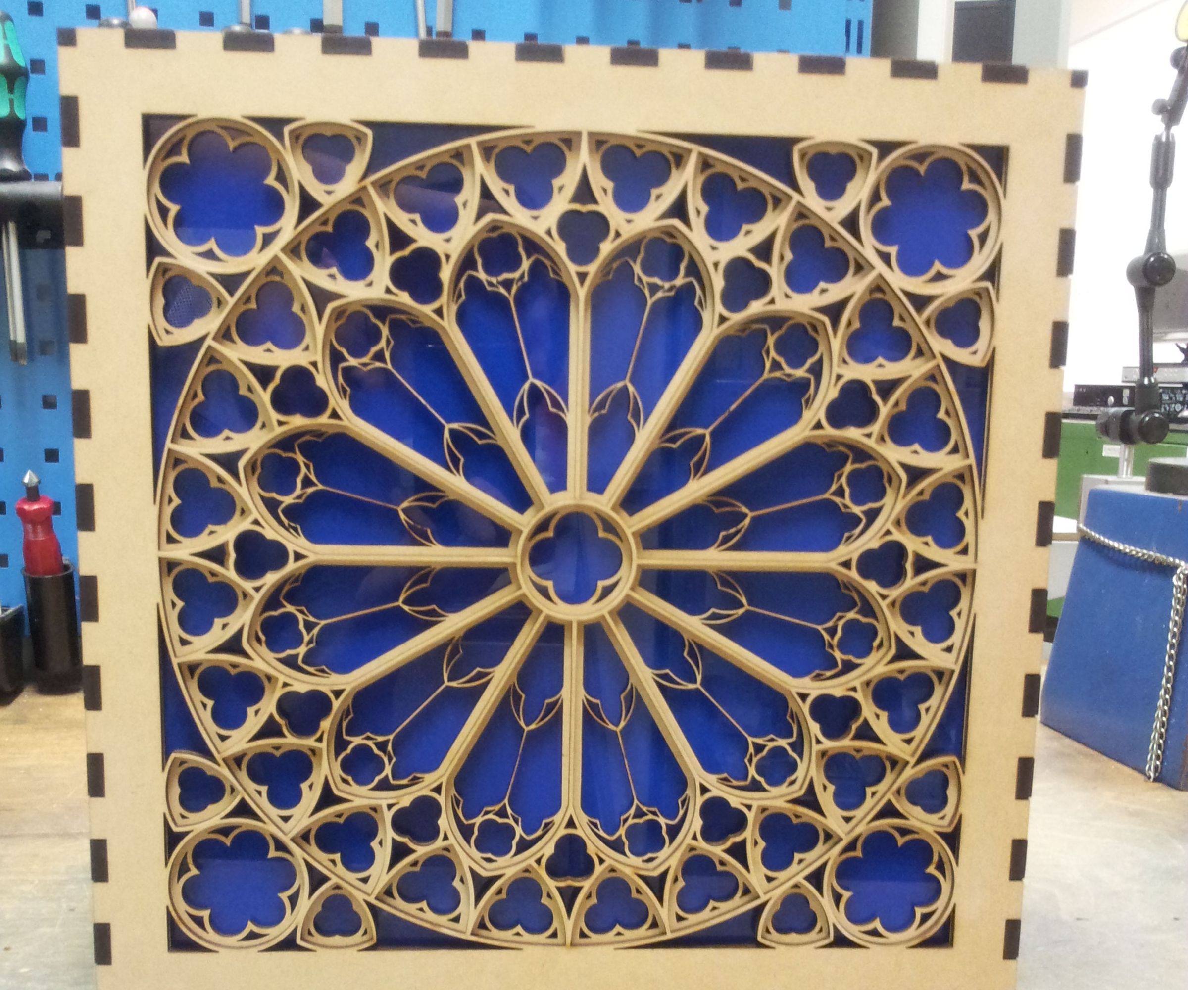 Rose Window Themed Night Light, Part Deux