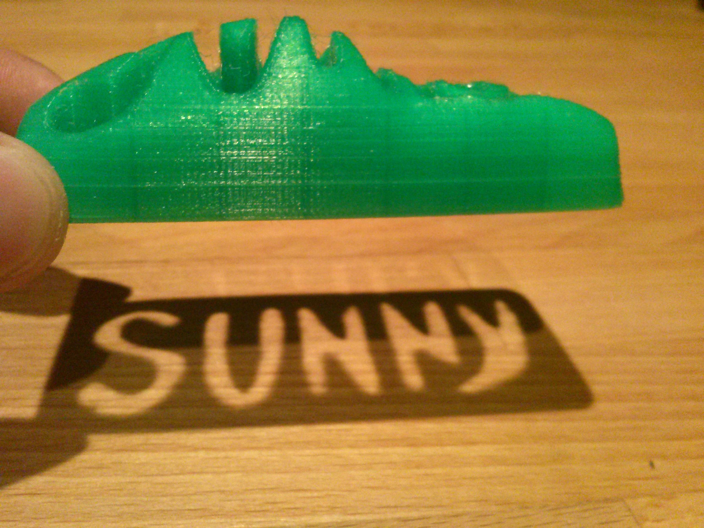 3D Printed Toy Car With a Cut Out Name