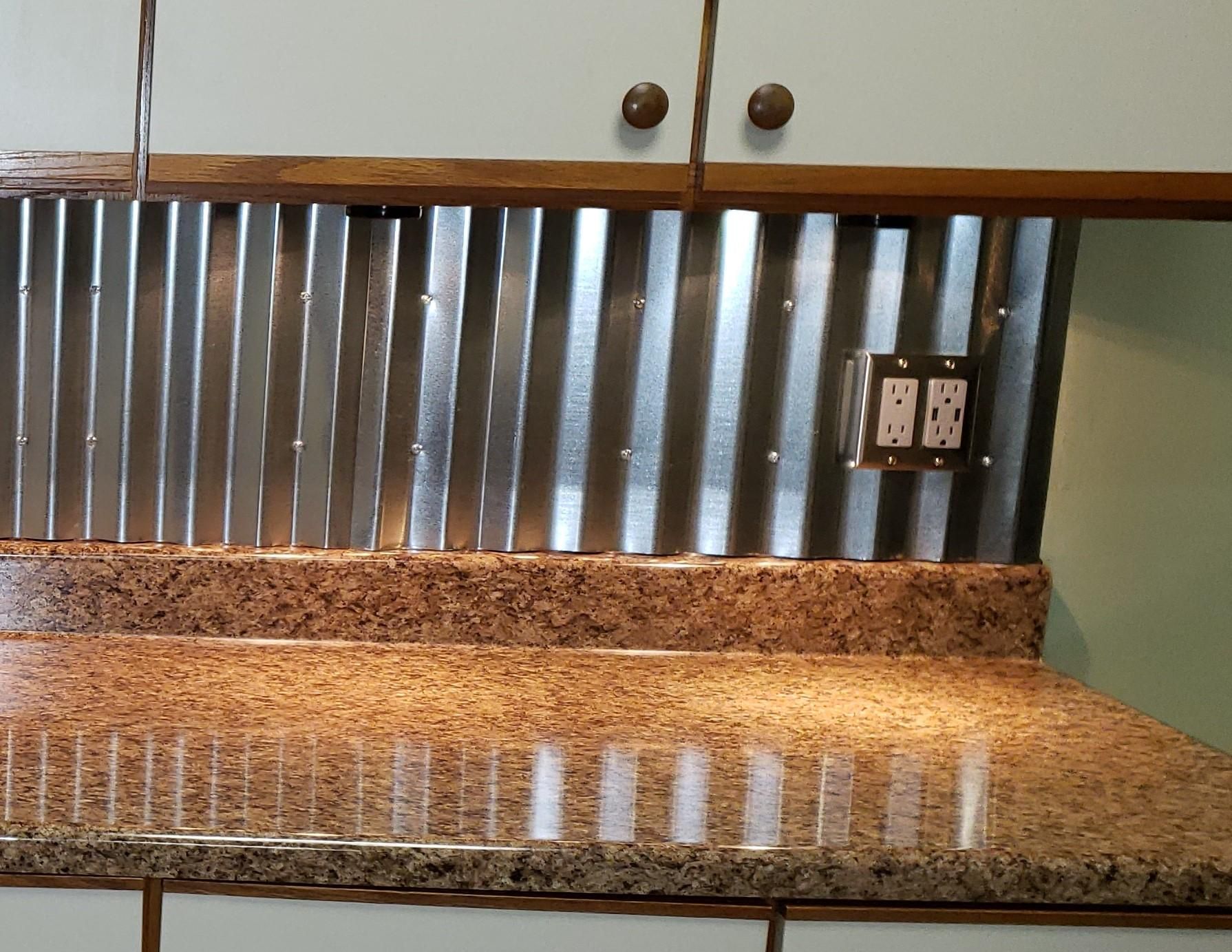 Corrugated Metal Backsplash 11 Steps (with Pictures) Instructables