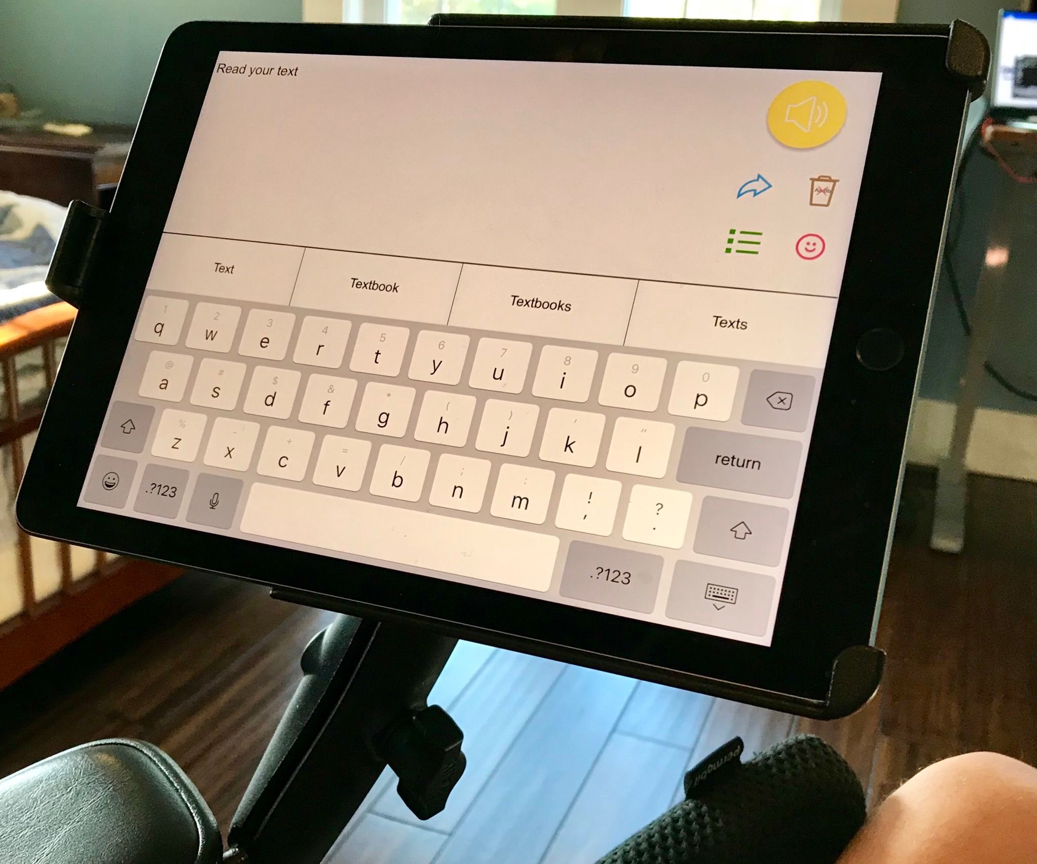Tablet or Phone Mounting for Electric Wheelchair