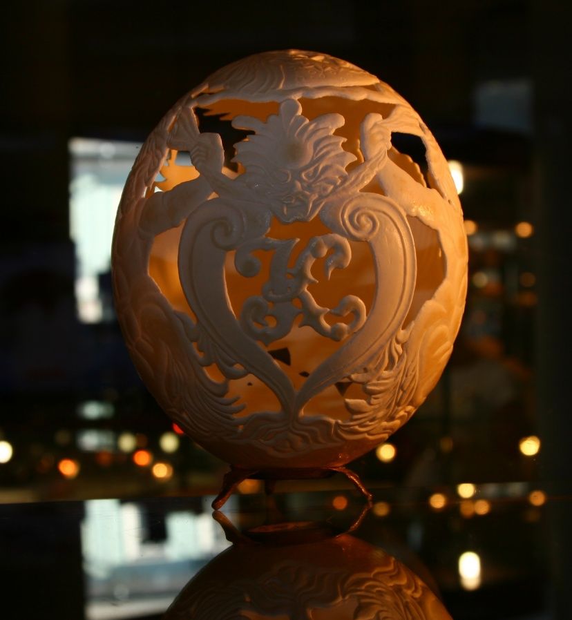 My Carving Ostrich Shell