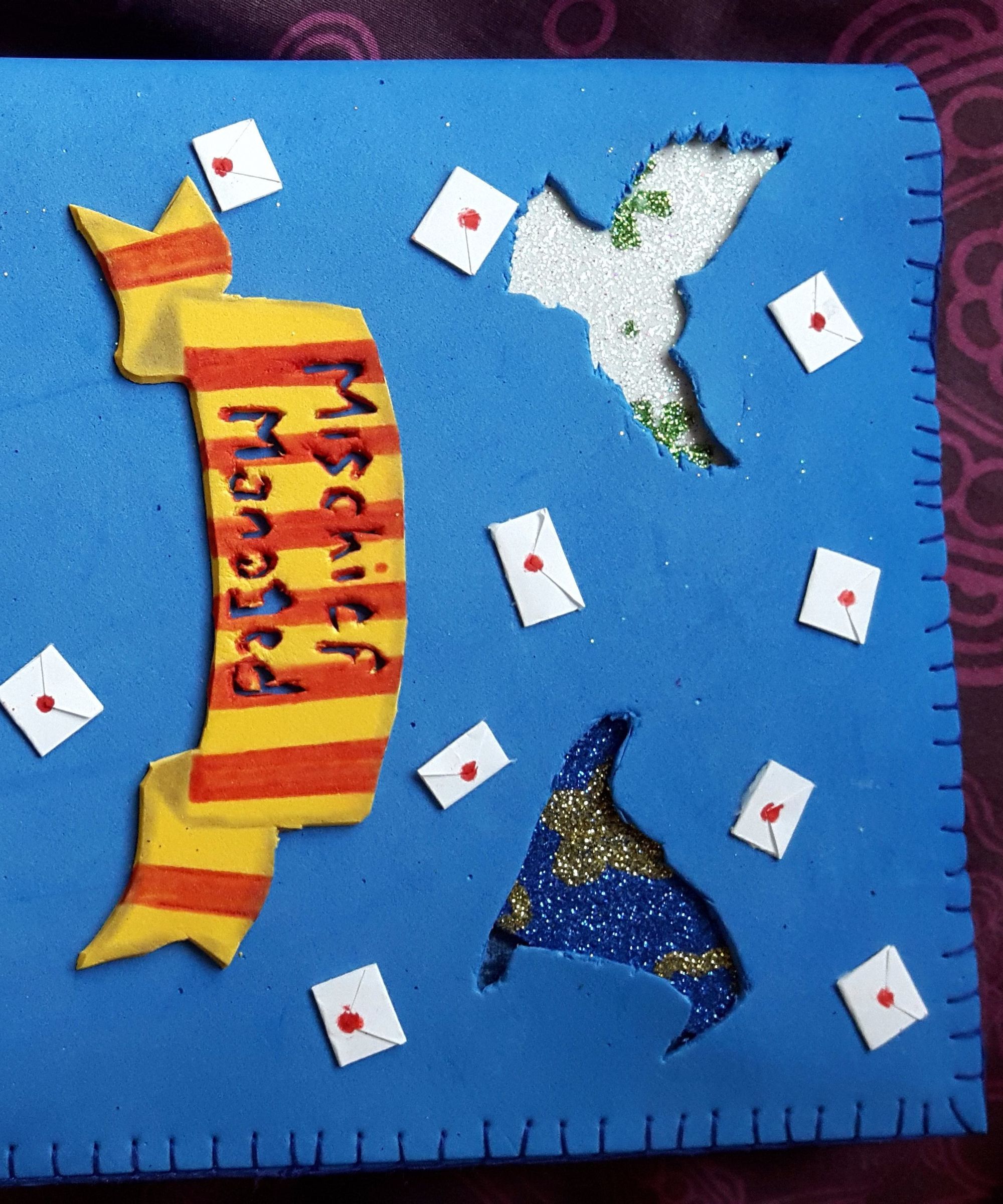 Fun Foam Journal Cover With Harry Potter Theme