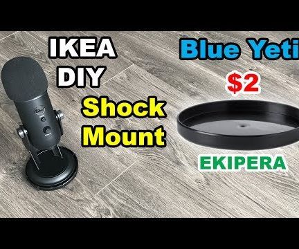 Shock Mount for Blue Yeti USB Microphone From IKEA