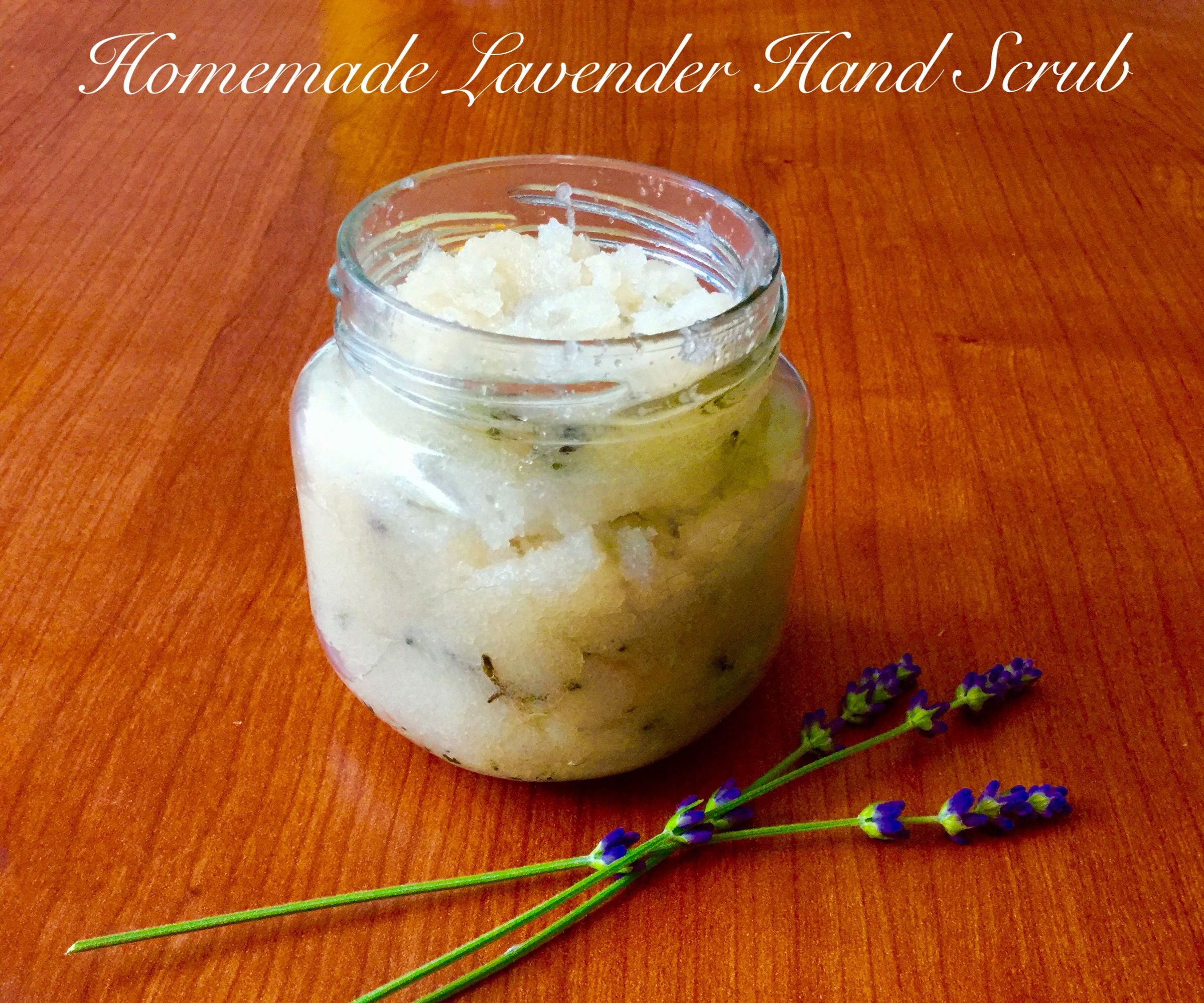 Homemade Lavender Hand Scrub