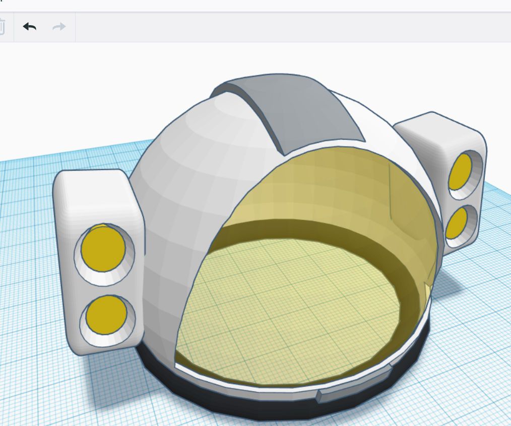 Design a Space Helmet in Tinkercad