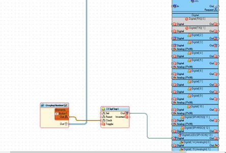 In Visuino Add, Set & Connect Components