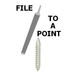 Cut and Prep the Lag Screw