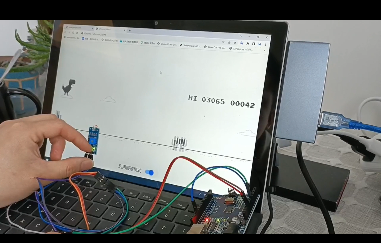 Automating Google Dinosaur Game With Arduino - Instructables