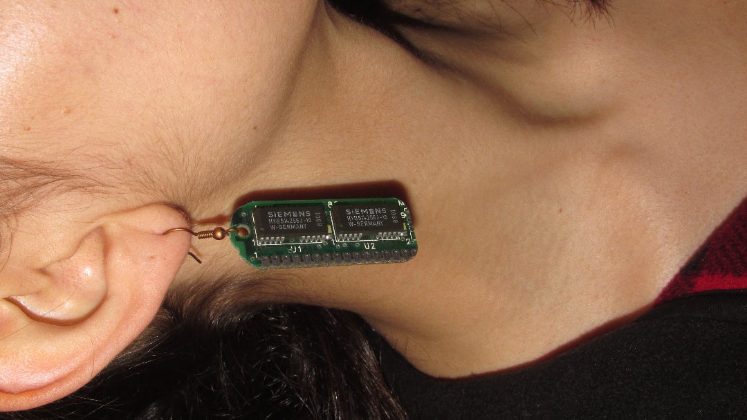 Nerdy Retro-computing Earrings