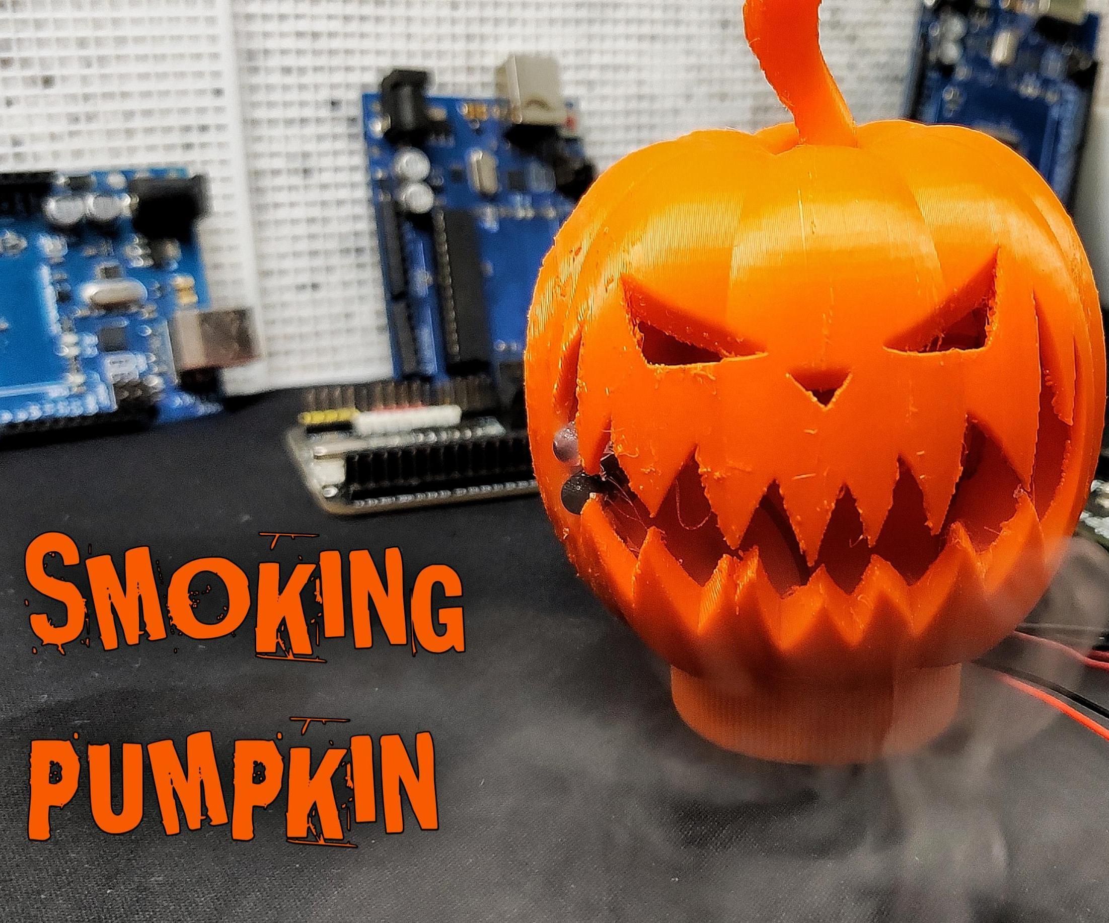 SMOKING HALLOWEEN PUMPKIN USING ARDUINO AND IC 555