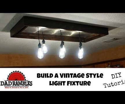 Build a Vintage Style Edison LED Light Fixture