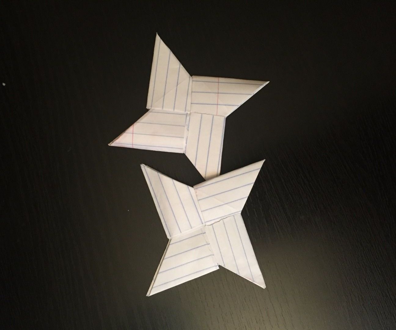 How to Make a Ninja Star Out of Notebook Paper!
