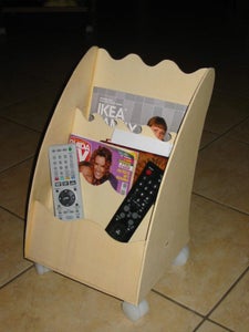 Plywood Magazine Rack