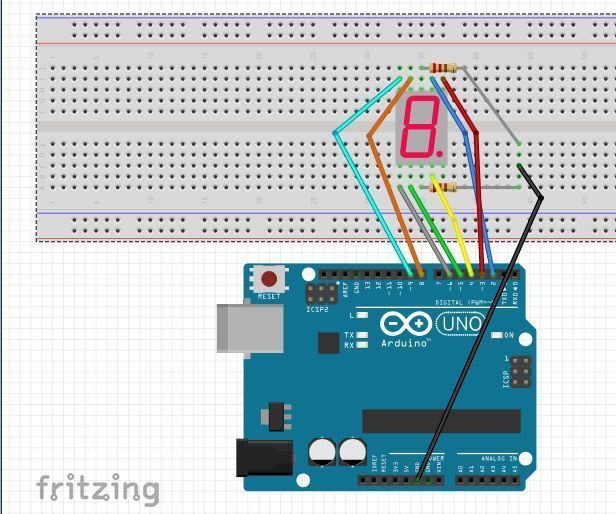 1 to 10 Counting Machine With Arduino Uno