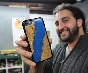Resin and Wood Phone Case