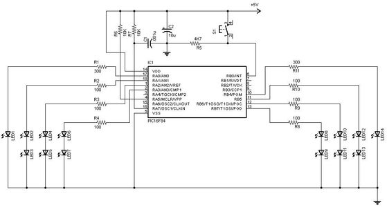 The Completed Circuit Diagram and Code for the Microcontroller