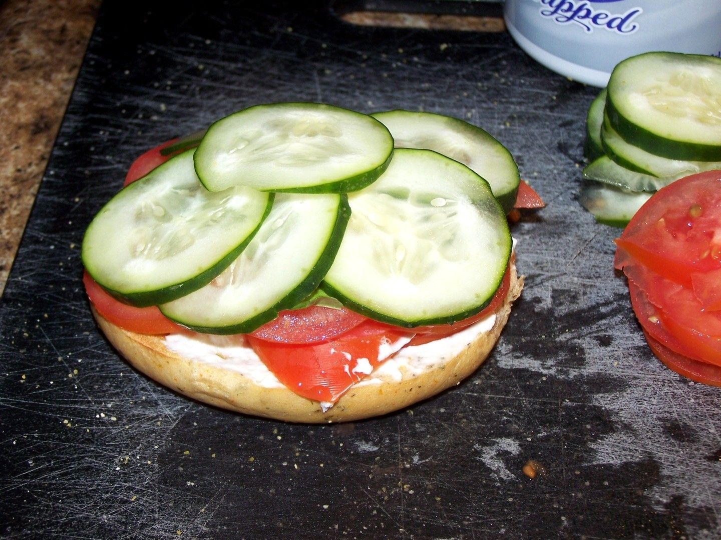 Killer Tomato Bagel Sandwich 3 Steps (with Pictures) Instructables
