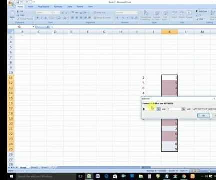 HOW TO HIGHLIGHT THE BETWEEN NUMBER IN THE MS-OFFICE (EXCEL)