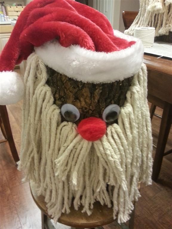 Tree Stump Santa