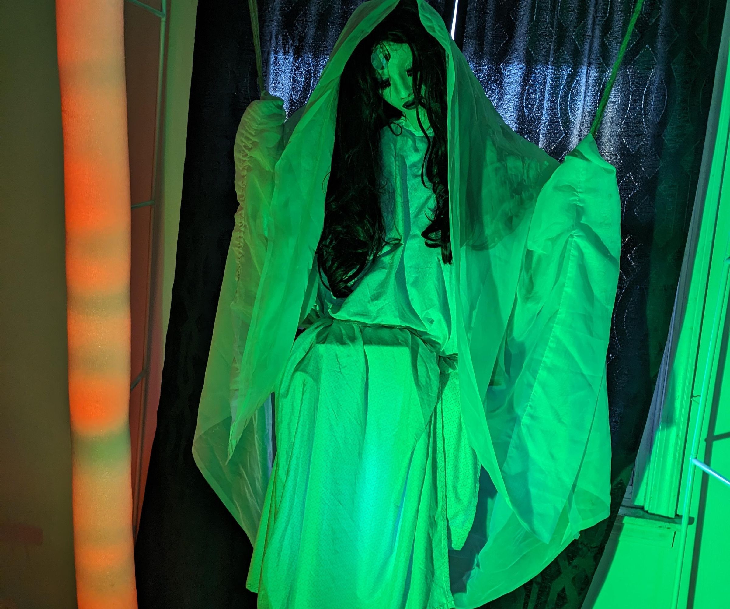 DIY Haunted Swinging Ghost — Made From Household Items!
