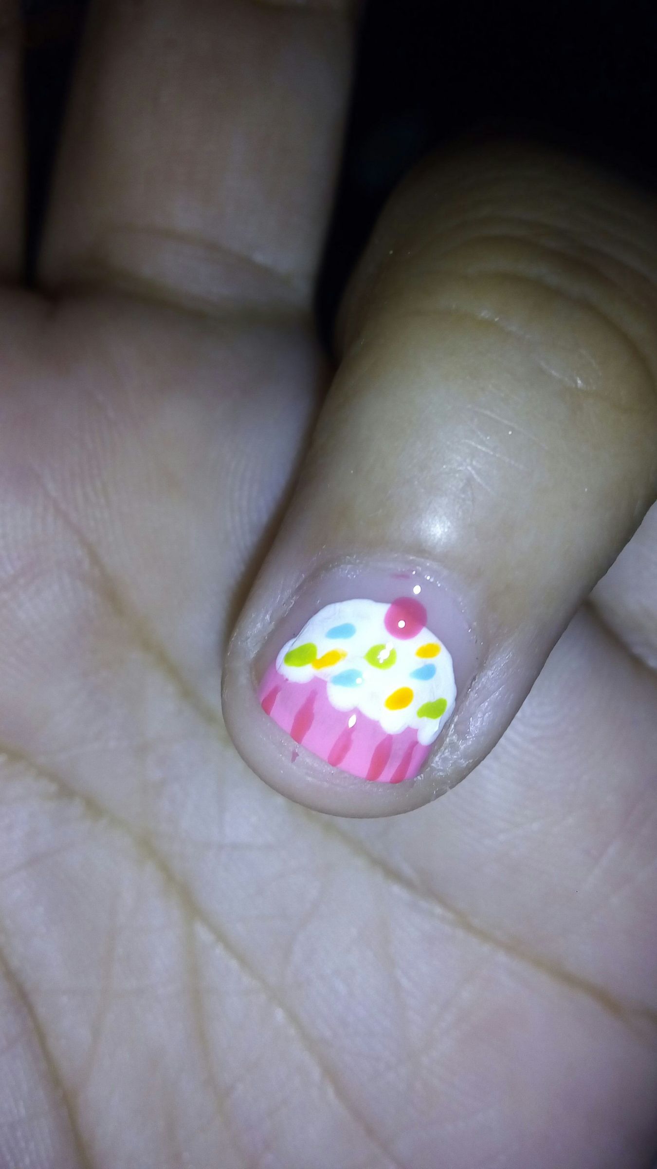 cupcake nail art