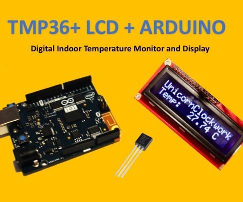 TMP36 + LCD + Arduino: Indoor Temperature Monitor and Display