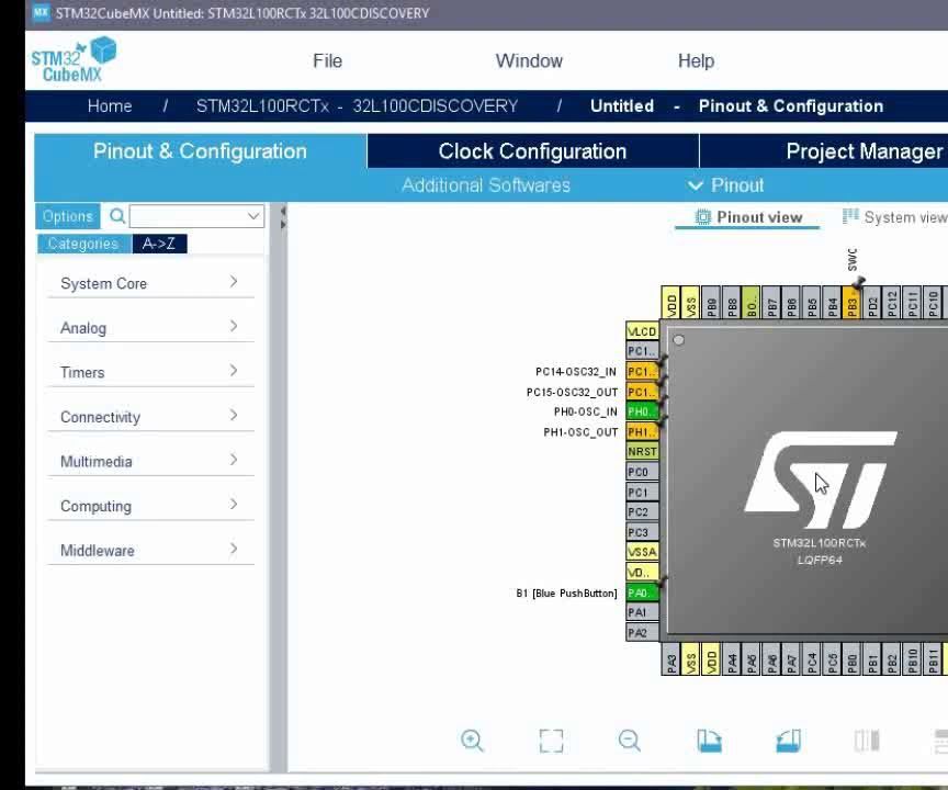 STM32L100 Blink LED Using Atollic TrueSTUDIO and STM32CubeMX