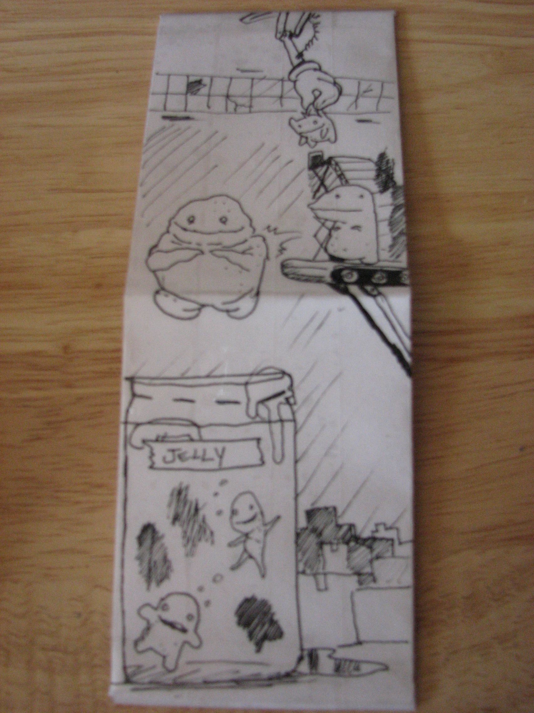 Finished Paper Wallet Chicago Style