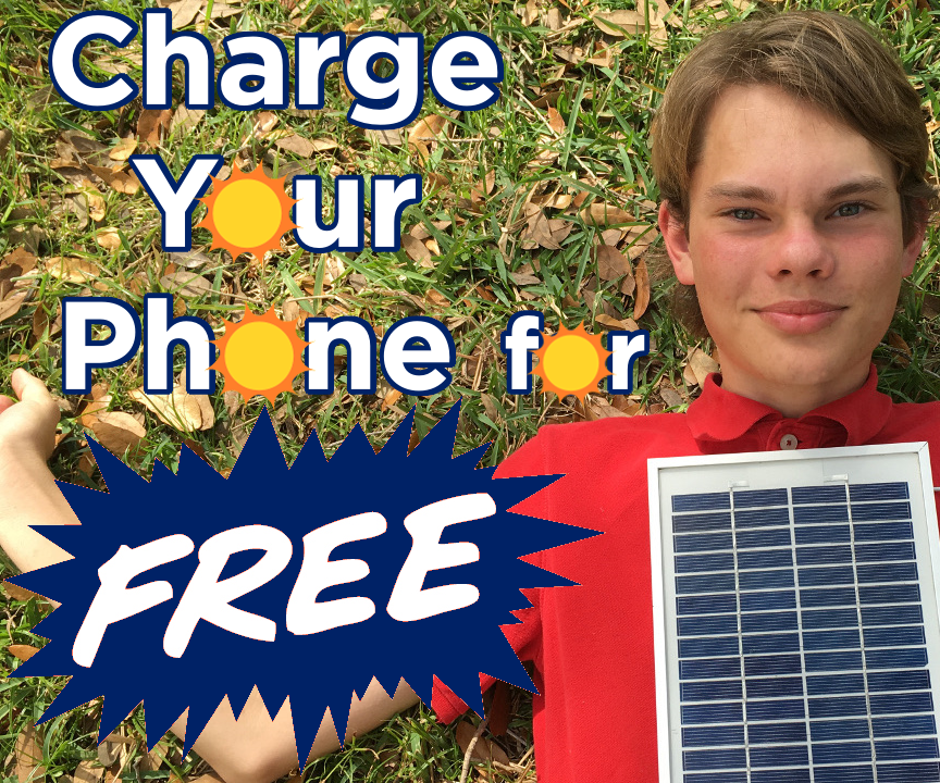 Charge Your Phone for FREE With the Solar Panel Phone Charger