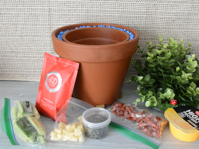 Flower Pot Snack Nook- Desktop Version of Ancient Zeer Pot - Secret Stash