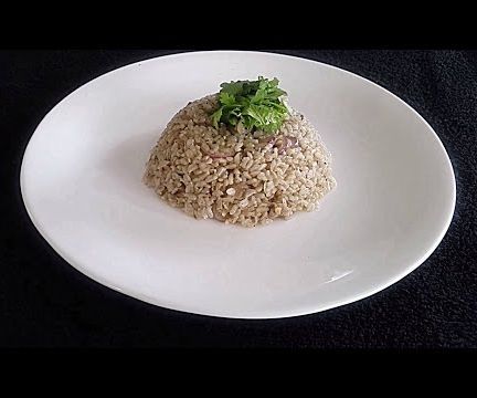 Pepper Rice - Milagu Sadam - Brown Rice Pilaf - Stir Fried Rice - Brown Rice Recipe - Hissingcooker.com