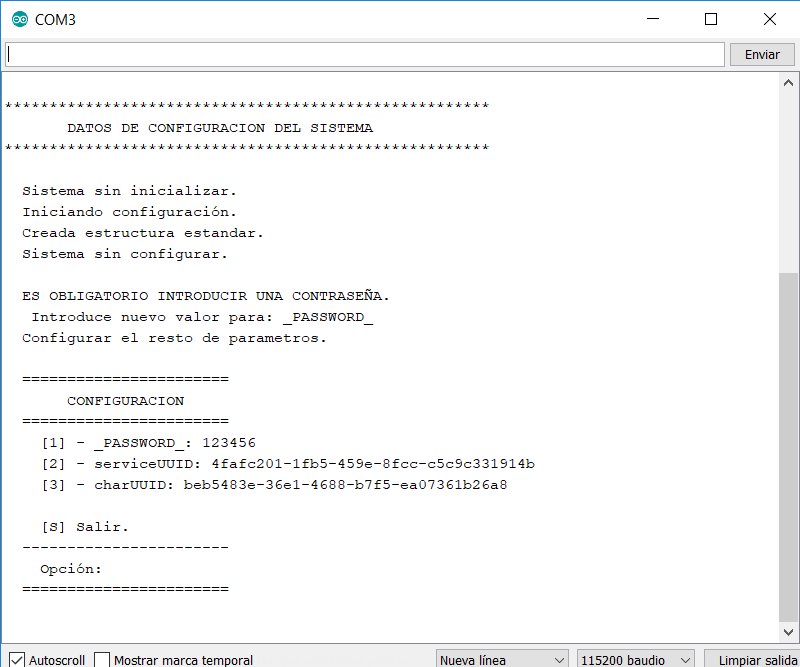 Class to Manage the Configuration in the ESP32 EEPROM