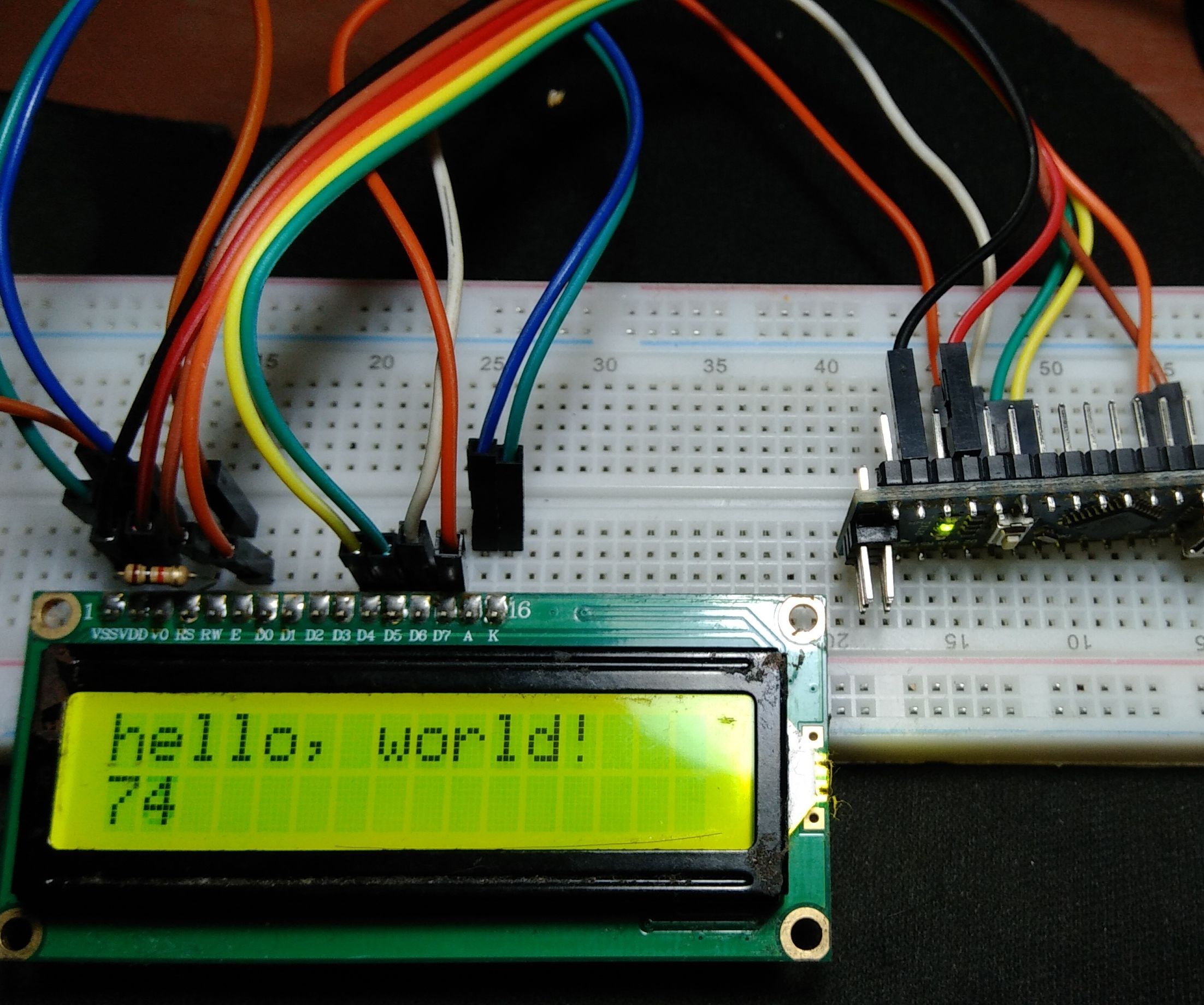 Liquid Cristal Display Using Arduno