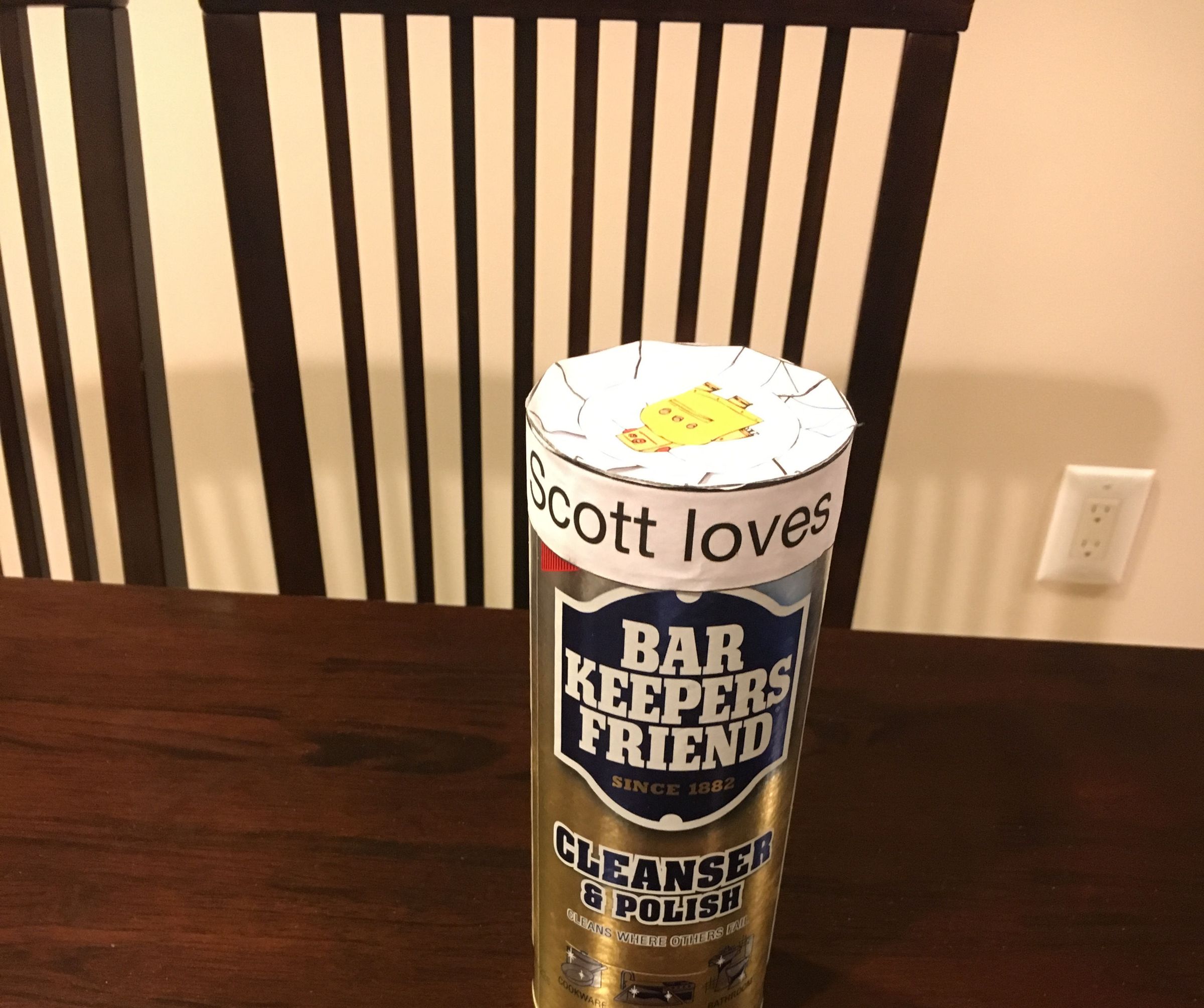 Cover for Scouring Powder Cans