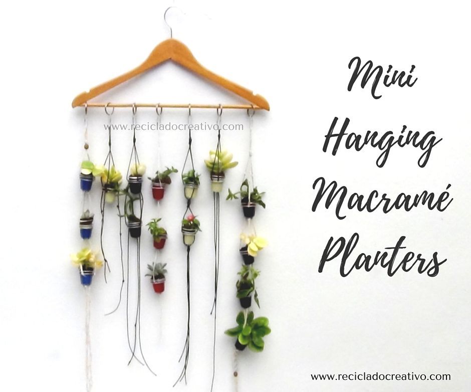 Mini Macramé Hanging Planter