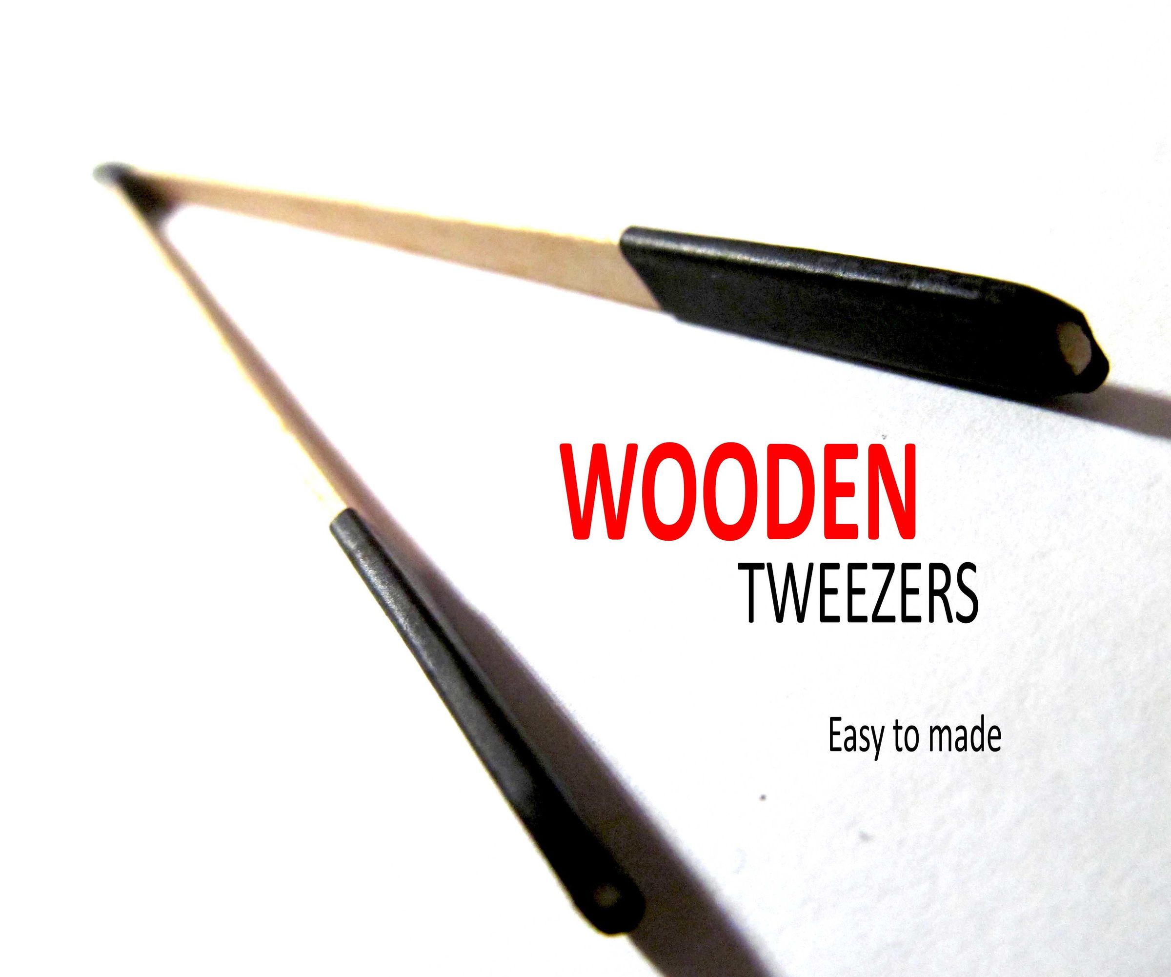 Make a Wooden Tweezers to Help Your Projects
