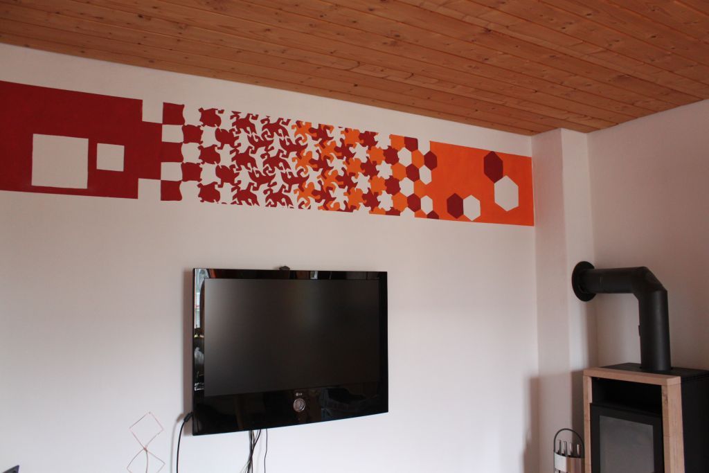 Making Your Own M.C. Escher Style Wall-painting