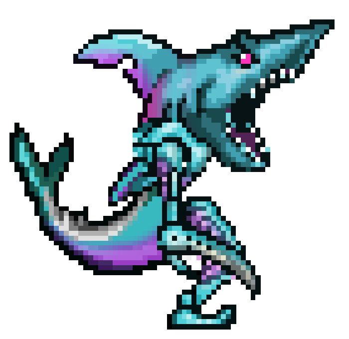 How to Make a 8-BIT SHARK BEAST Cardboard Costume : 15 Steps