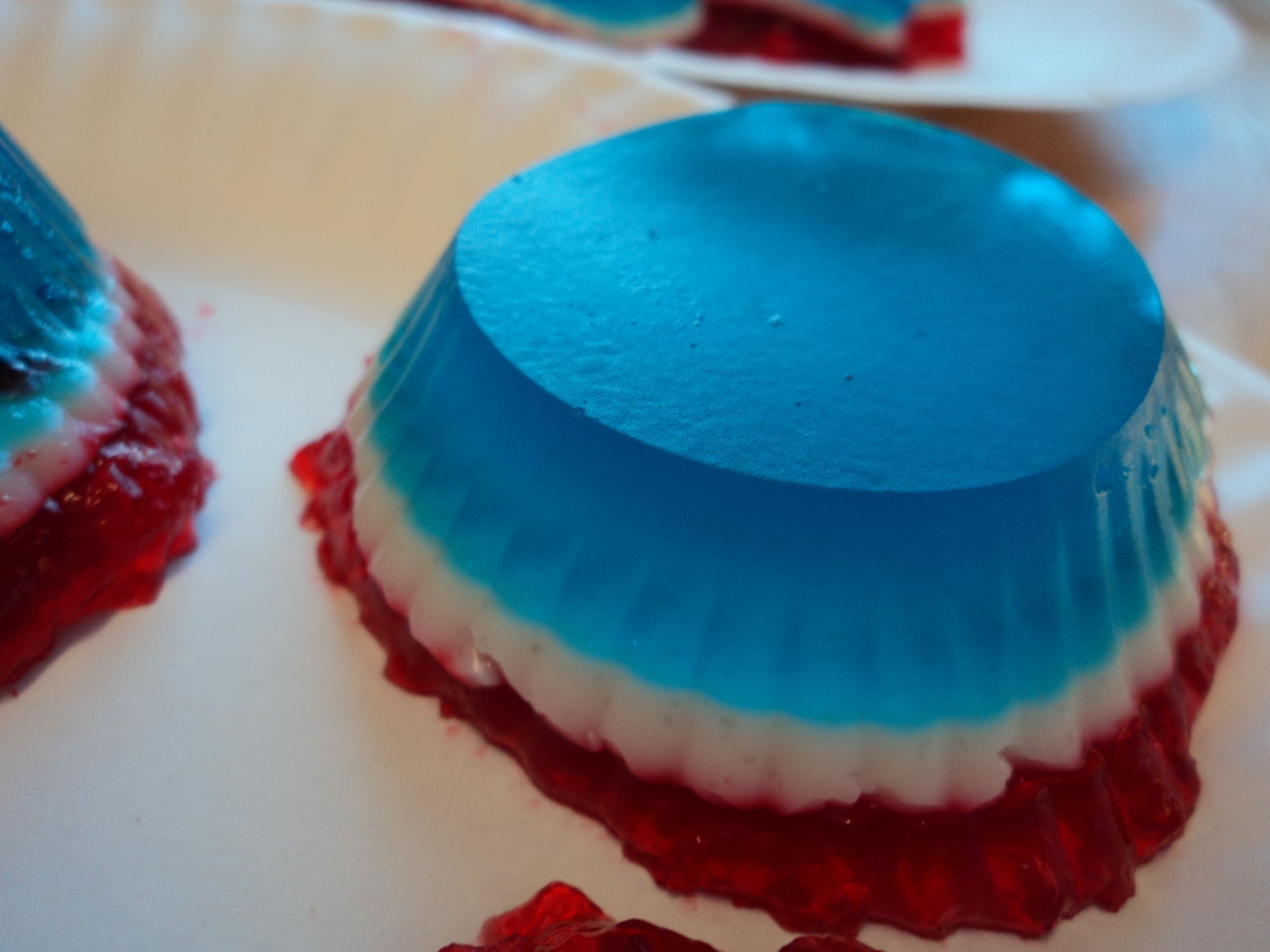 Red White and Blue Jello Shots